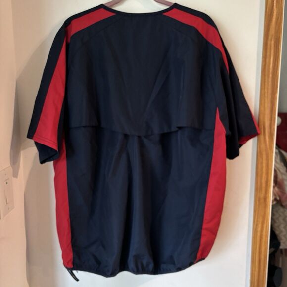 Cooperstown Dreams Park Pullover Men L Blue Baseball Short Sleeve Windbreaker - Picture 15 of 16